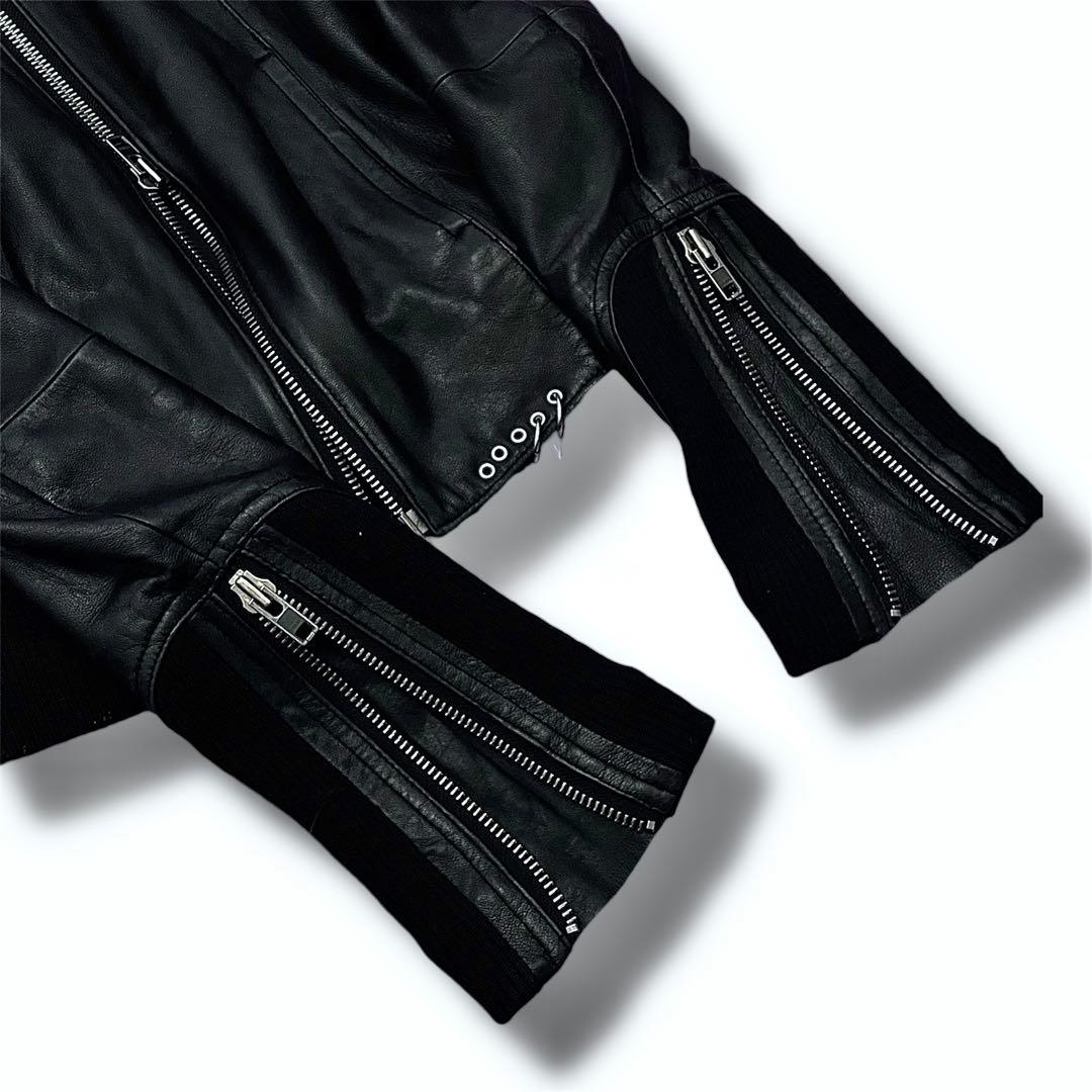 ジャケット・アウター 00s BOA HOODED CUSTOM LEATHEAR JACKET