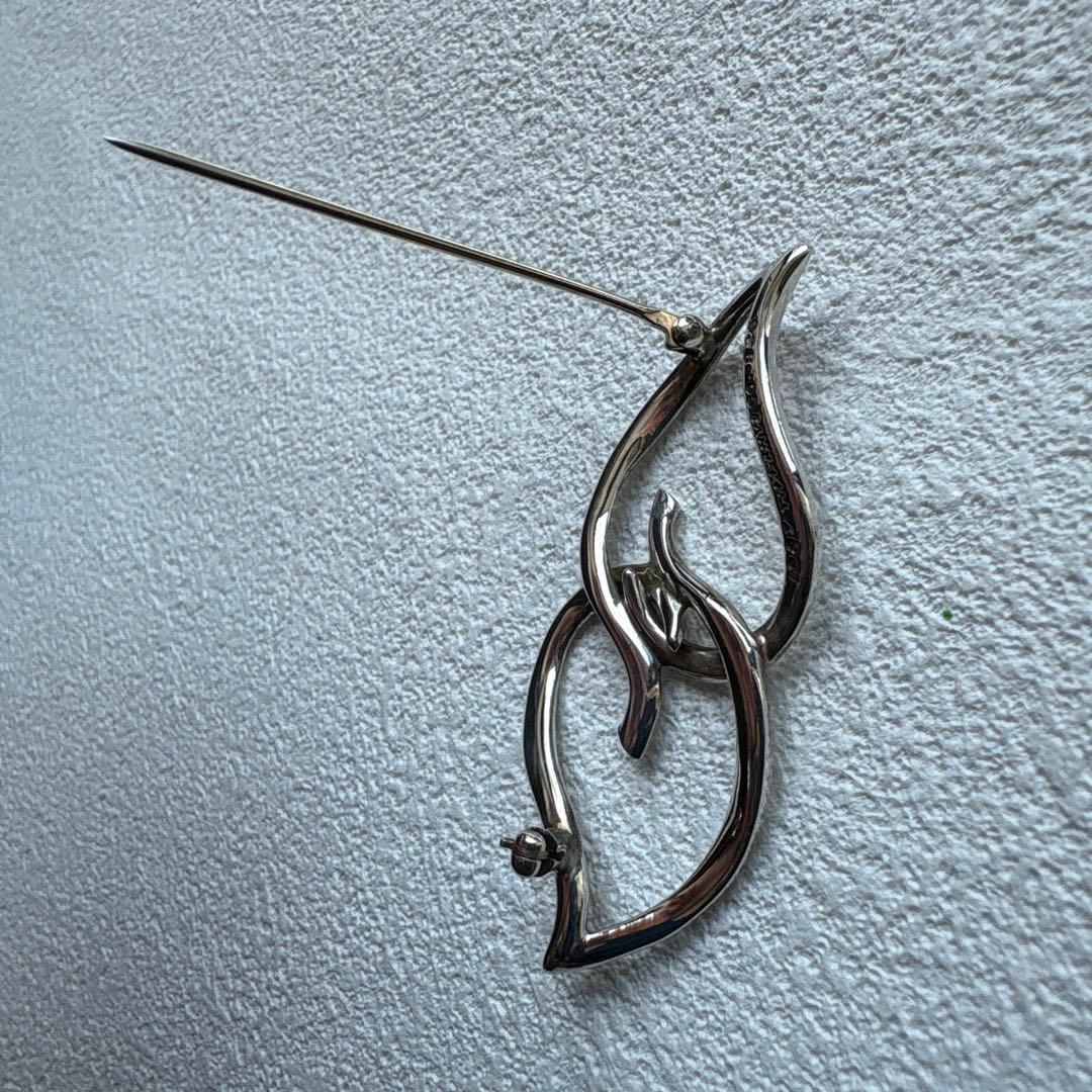 Tiffany broach ティファニーブローチ　ダブルリーフ