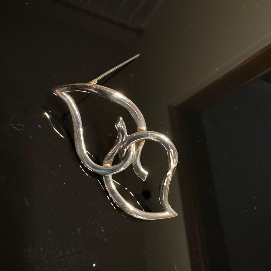 Tiffany broach ティファニーブローチ　ダブルリーフ