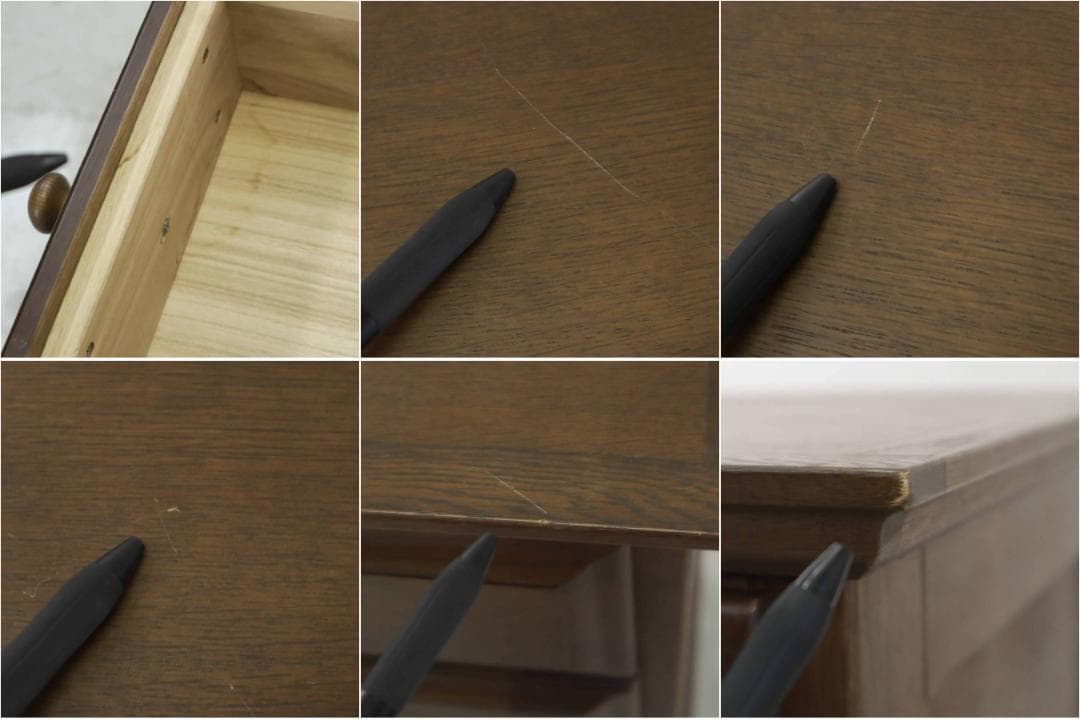 起立木工 ポルタ キャビネット 65B ナラ材無垢 電話台 FAX台 老舗高級