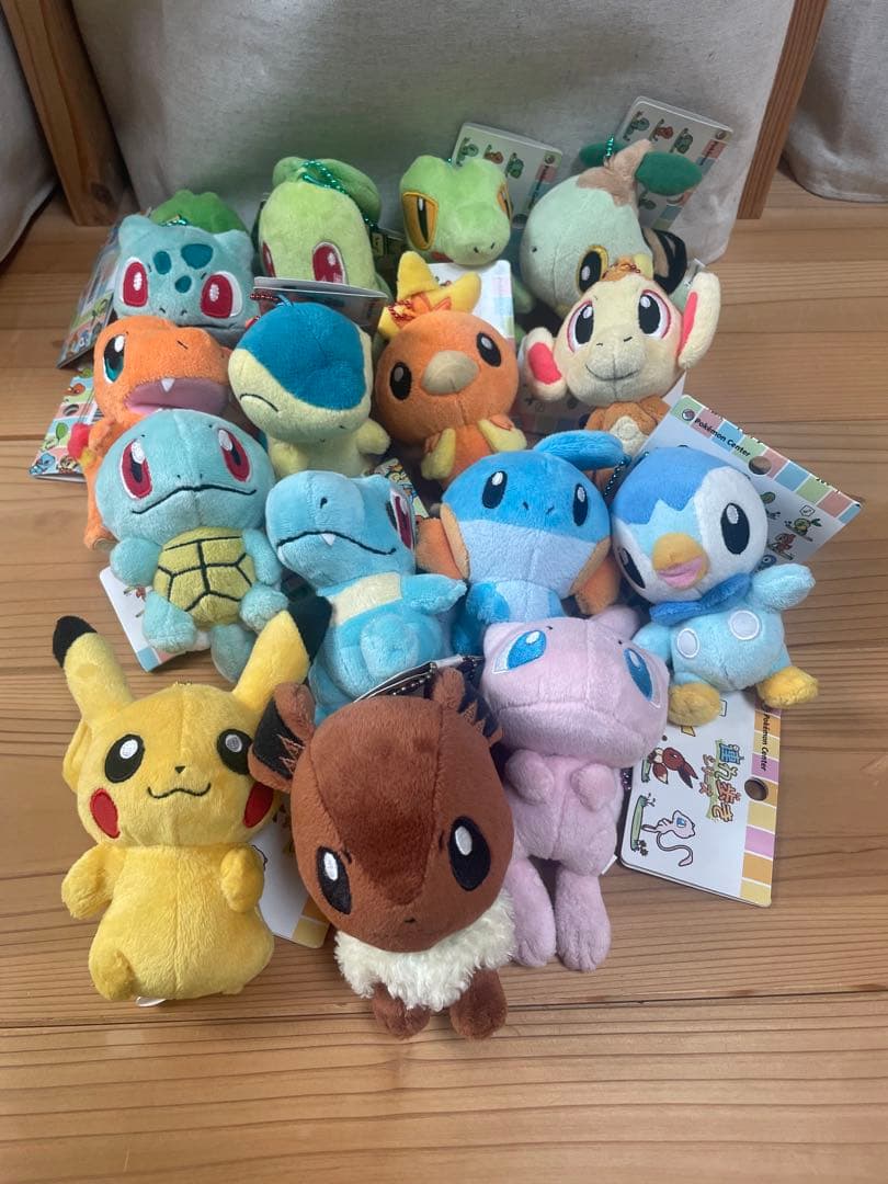 ポケモン 連れ歩き マスコット ぬいぐるみ 第一弾　第二弾　全15種セット