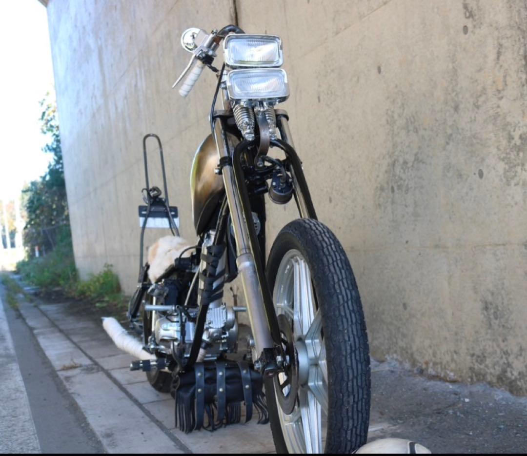 スクエア　ヘッドライト　2連　チョッパースタイル　カスタムバイク　単品でもOK