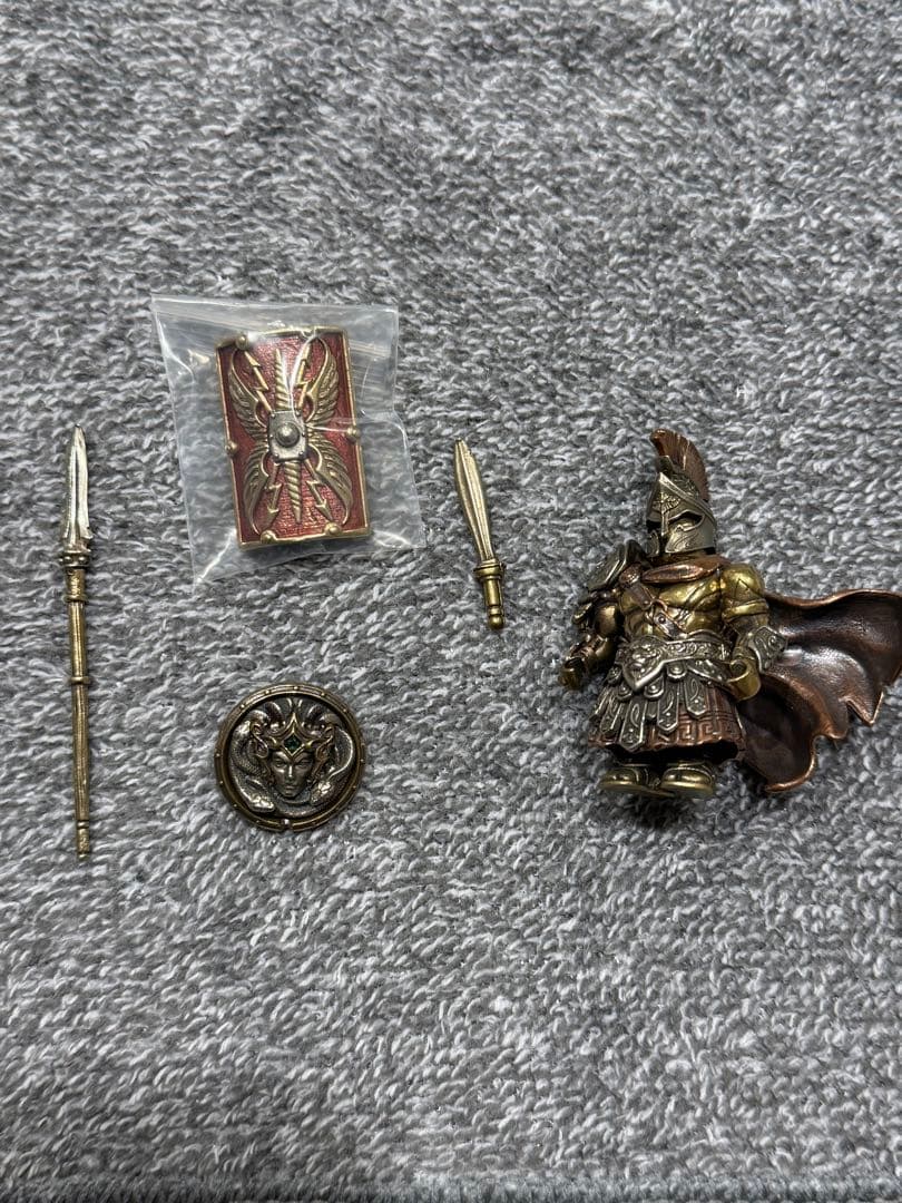 取り外し可能なスパルタ司令官　メタルオーナメント　銅製フィギュア