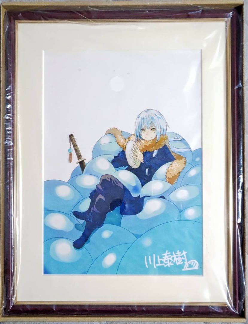 転生したらスライムだった件 川上泰樹 複製サイン入り ミストグラフ リムル