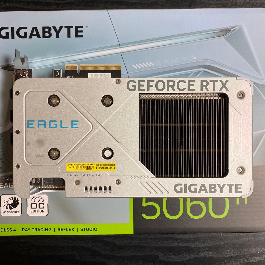 グラフィックボード・グラボ・ビデオカード GIGABYTE RTX 5060Ti EAGLE OC ICE 16GB