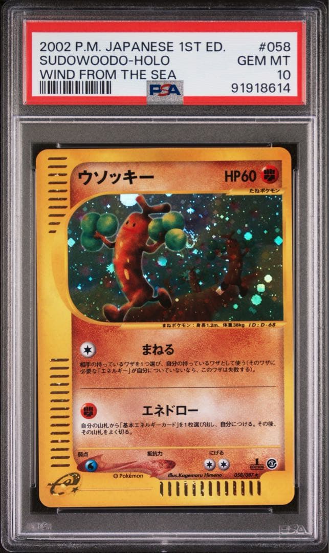 ポケモンカードe ウソッキー　1st PSA10