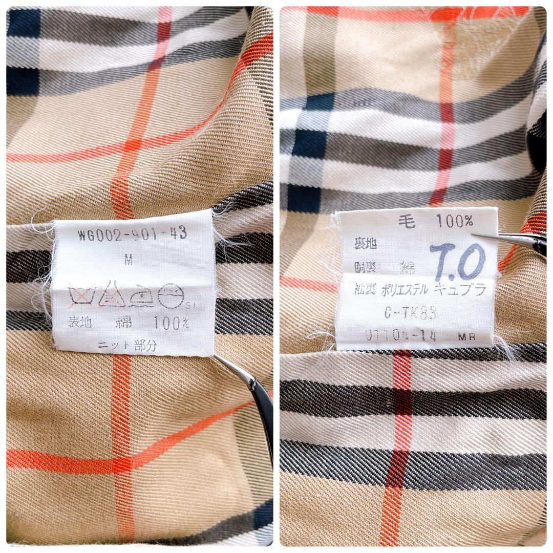 希少 バーバリー スイングトップ ノバチェック シャドーチェック ホース刺繍 M