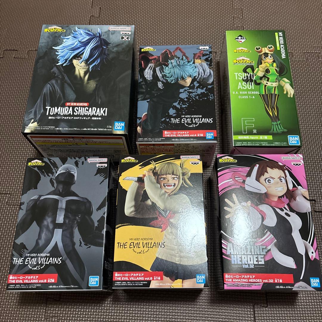 ヒロアカ　フィギュア　死柄木弔　蛙吹梅雨　トゥワイス　トガヒミコ　麗日お茶子