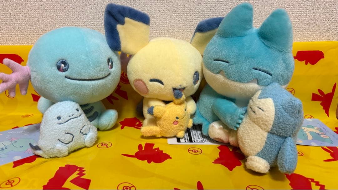 3種 ポケモン Little Daydreamピチュー/ゴンベ/ウパーぬいぐるみ