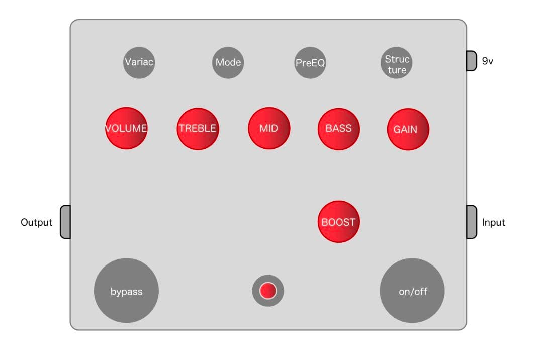 【jさま専用】【ハンドメイドエフェクター】 Ecstasy Red風ペダル