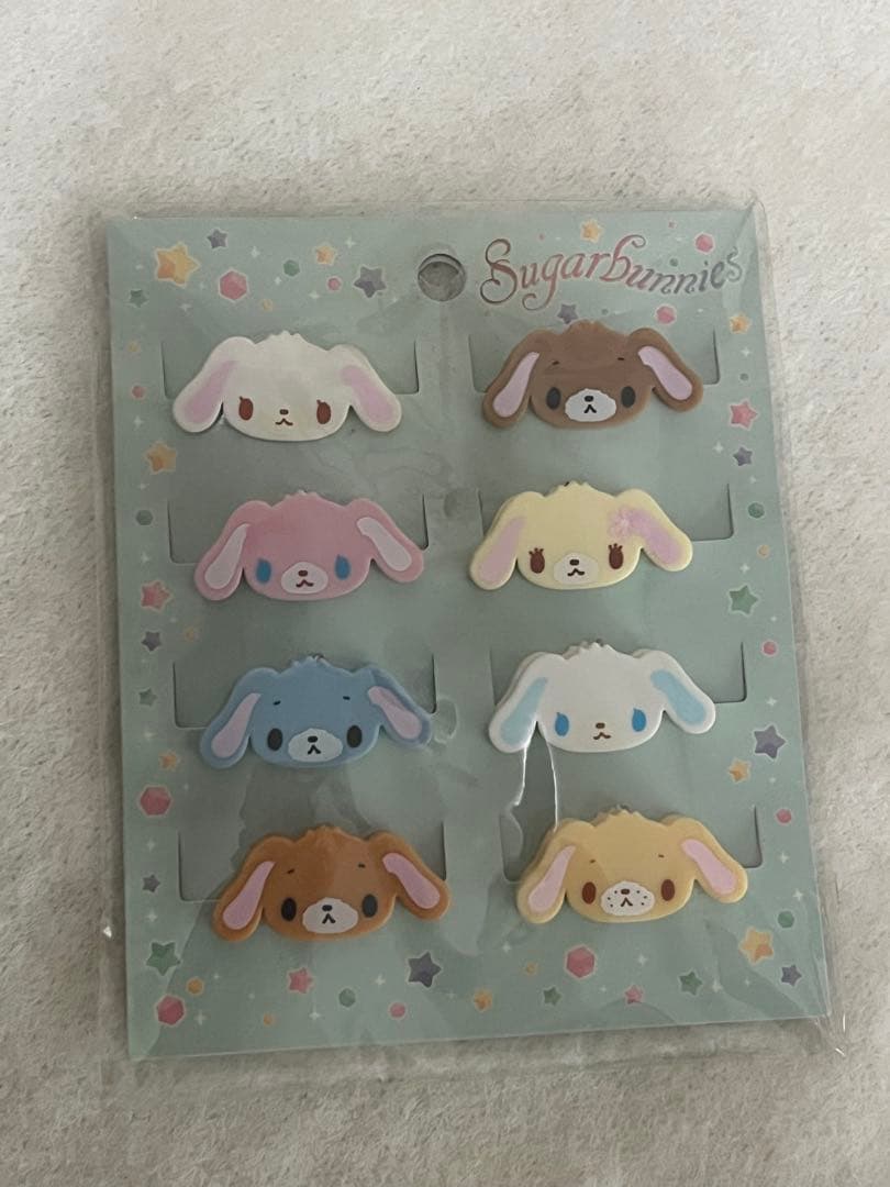 サンリオ　シュガーバニーズ　Sugarbunnies　クリップセット　平成