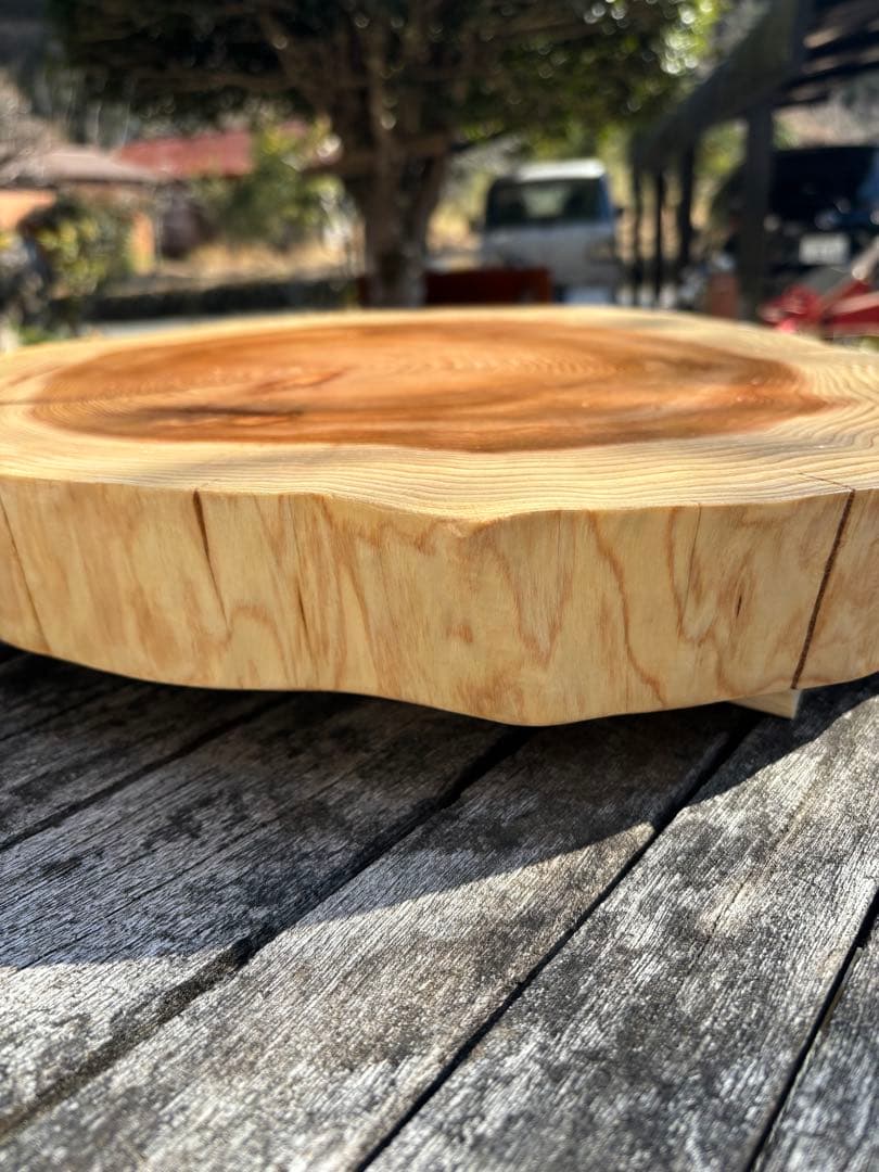 【専用】　一枚板サイドテーブル　輪切りテーブル