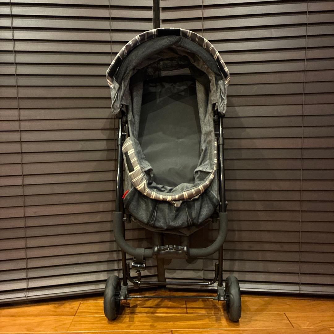 ジェックス　わんわんカート スマートハンディ ストライプグレー 防寒レインカバー