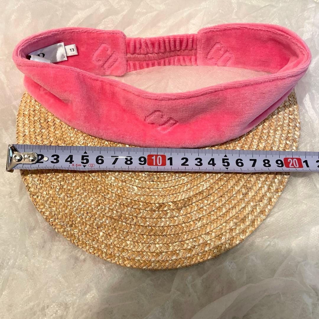 試着のみ　baby DIOR サンバイザー　キャップ帽子　キッズ