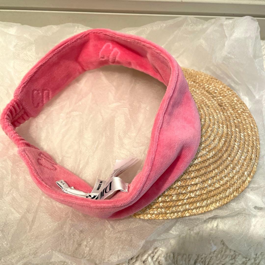 試着のみ　baby DIOR サンバイザー　キャップ帽子　キッズ