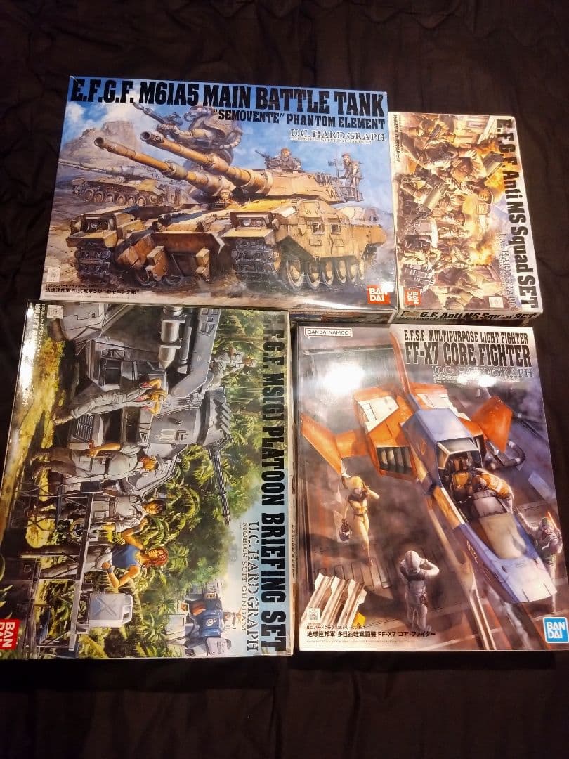 1/35 ガンダム　ハードグラフ　連邦軍　4種セット　61式戦車