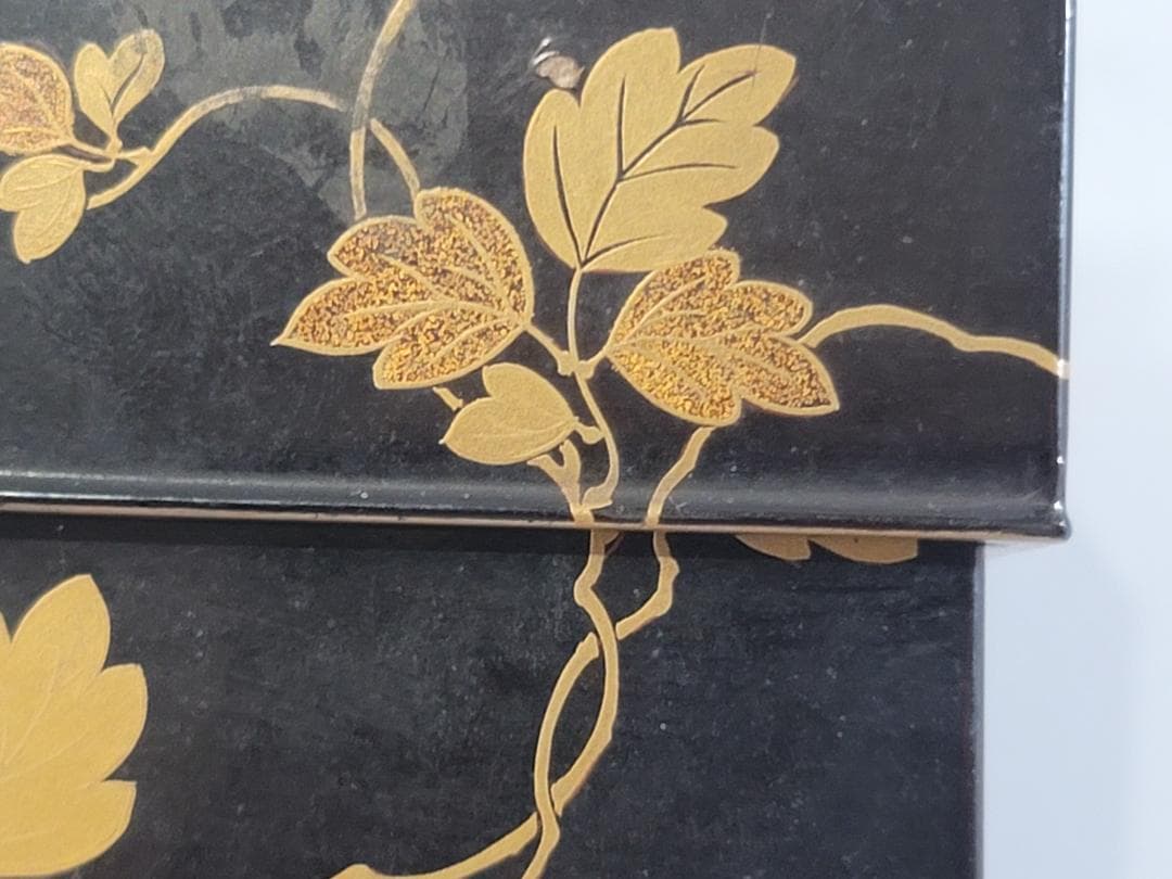 古美術 時代蒔絵 化粧箱 蓋物 DT345