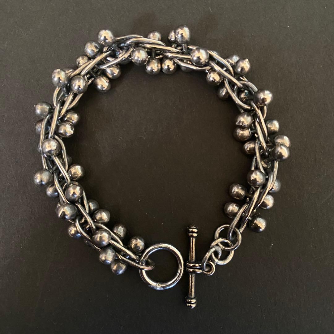 Vintage メキシコ シルバー パール DNA ブレスレット