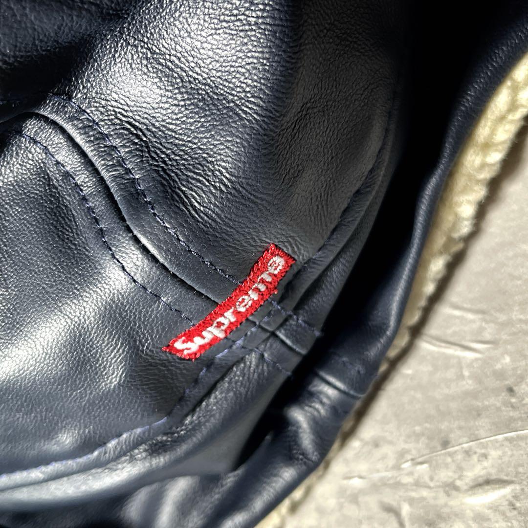 Supreme×NEW ERA Leather Earflap Box Logo