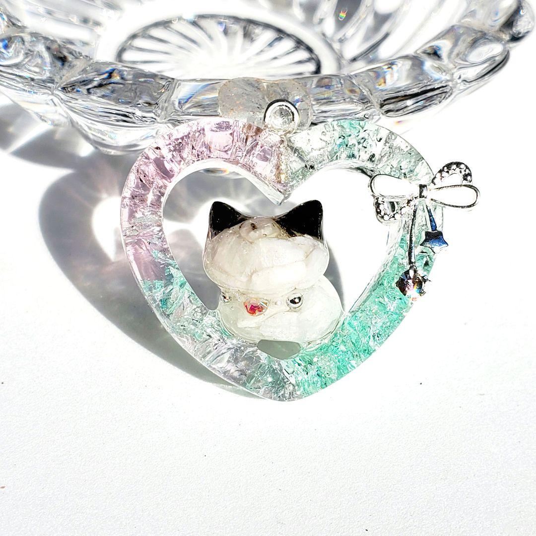 はくとん　　佐竹ガラスの星空ネックレス　レジンネックレス　ハンドメイド