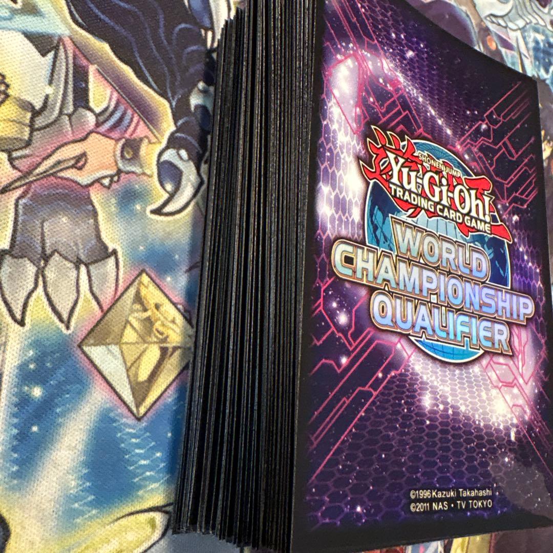 遊戯王　wcq 2014 スリーブ　パープル　紫　100枚　中古