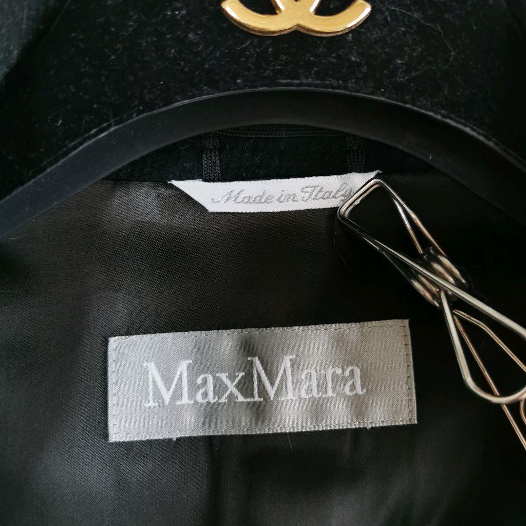 【美品✨】マックスマーラ 銀タグ チェスターコート アンゴラ混 ロング L