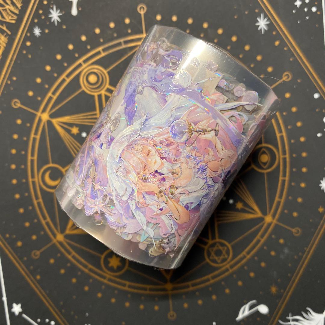 【X】海外　10m巻　貝殻光マスキングテープ　人物系/女の子/男の子