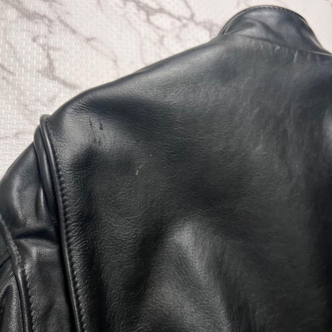 ワ*ズ様 近年/革の張り◎✨【米国製】schott シングルライダース 38si