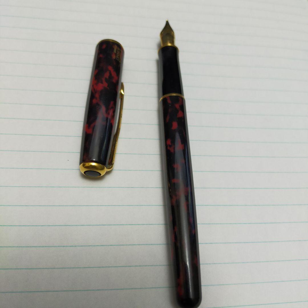 パーカー ソネット 金ペン 万年筆 マーブル柄