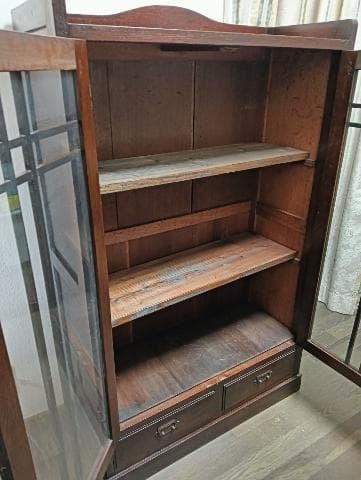 アンティーク 棚 ケース 梱包・発送たのメル便か手渡しで