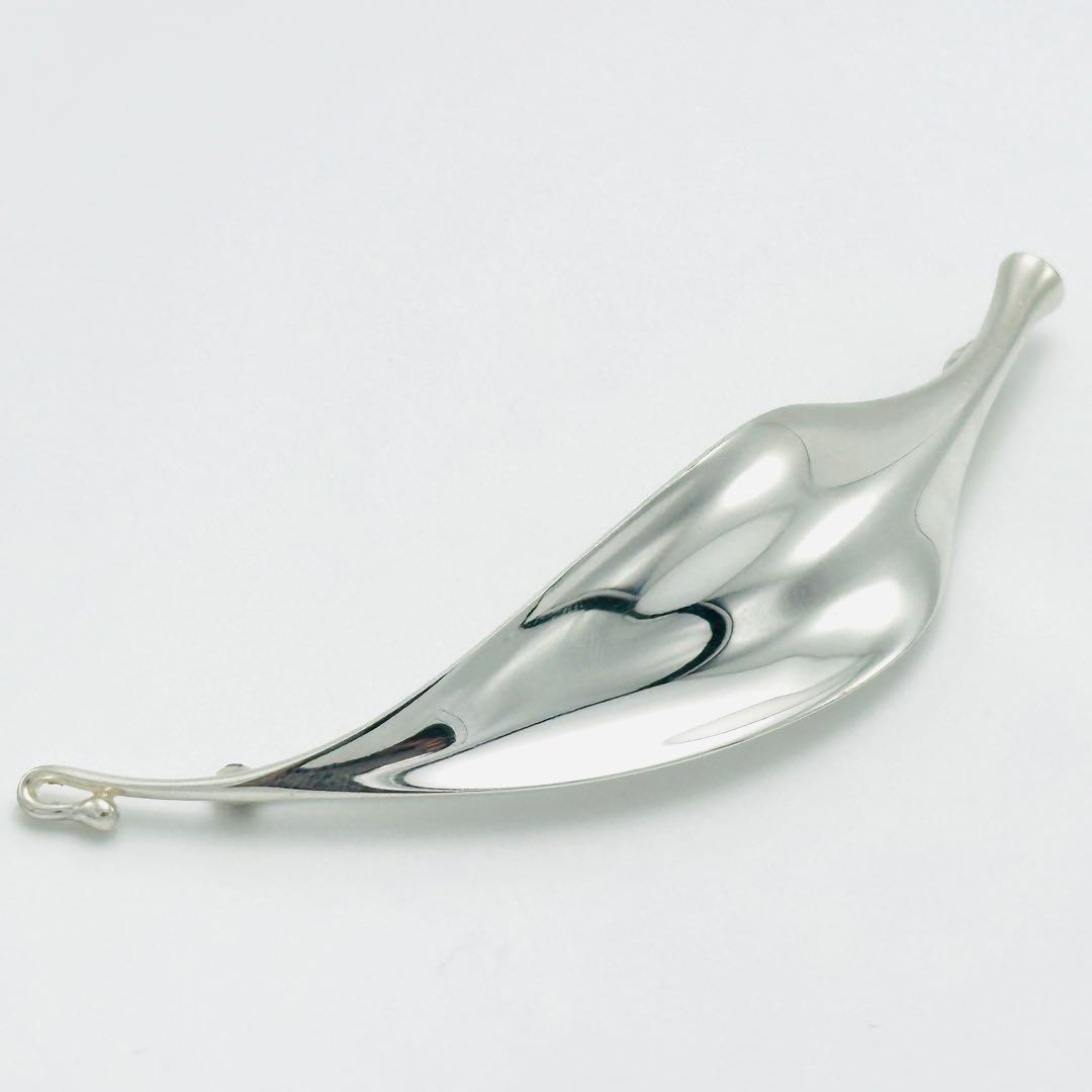   391 プリュム　リーフ　ブローチ　シルバー　925