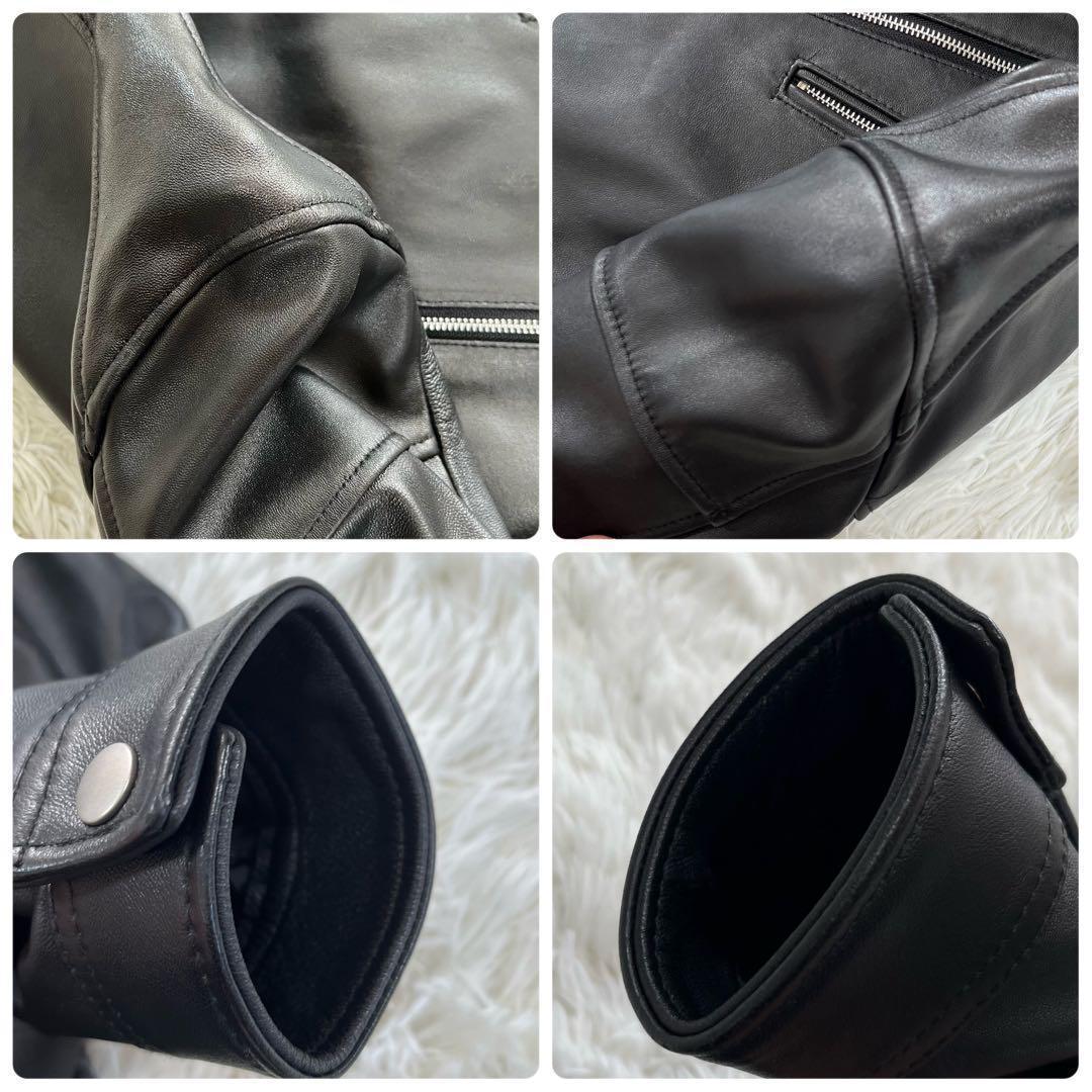 ラトルトラップ　シングルライダースジャケット　羊革　 ソフトレザー　Mサイズ