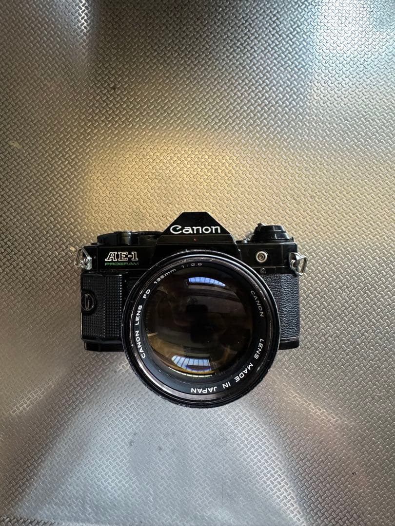Canon AE-1P ブラック＋135mm F2.8 実用セット　光学キレイ