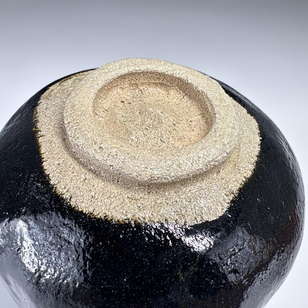 【茶道具】園部玄哉造　黒茶碗（共箱）★送料込★