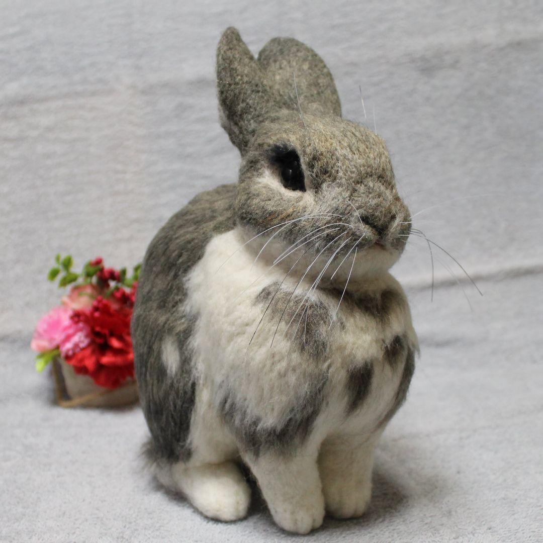 メイさま専用 羊毛フェルト オーダー「リアルで可愛いうさぎちゃん」