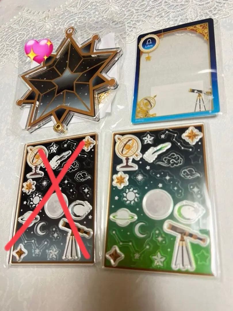 フクヤ　アクリルフレーム アクリルパーツ 缶バッジスタンド キャラ福くじ