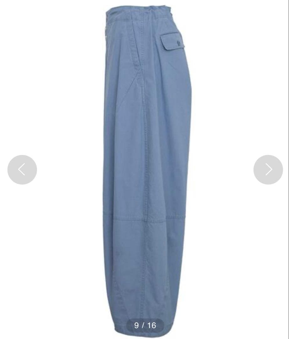 りんドゥロワー　カーゴパンツ　ブルーグレー 36 コットン