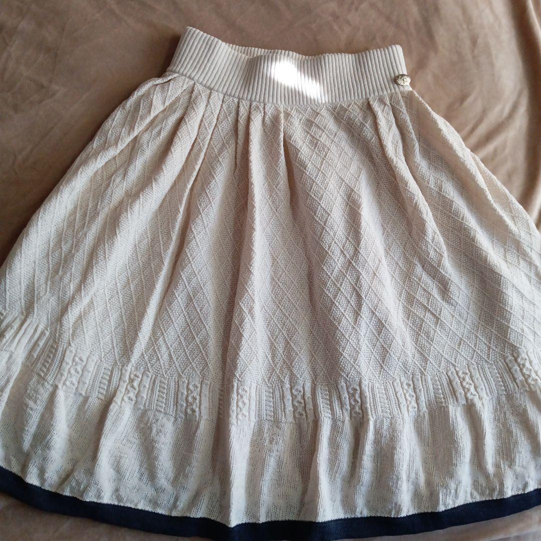 CHANEL アイボリー フレアスカート 34