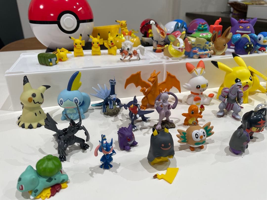ポケモン フィギュア 79点大量セット　モンコレ　指人形　モンスターボール