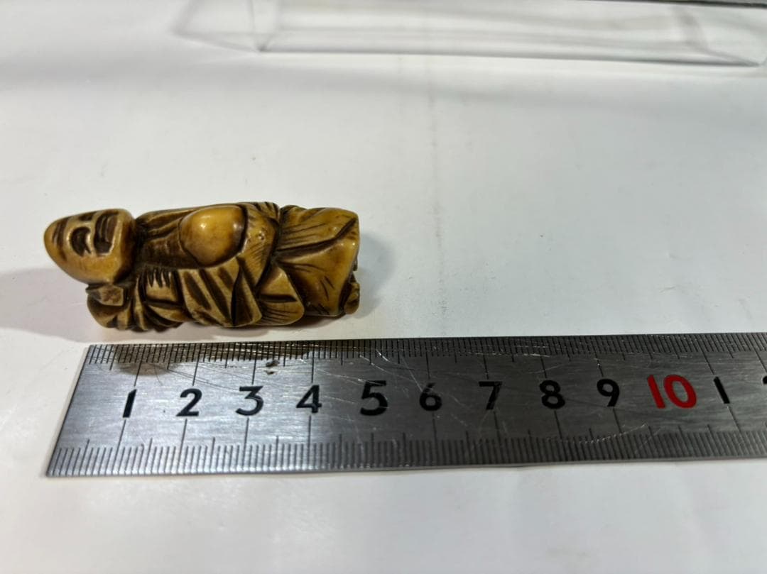 布袋　根付け　アンティーク