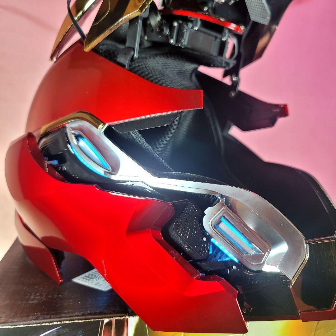 【アイアンマン】最新モデル 音声自動開閉マスク LED マーク50 ヘルメット