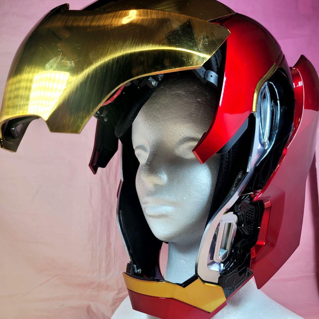 【アイアンマン】最新モデル 音声自動開閉マスク LED マーク50 ヘルメット