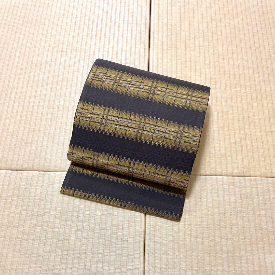 未使用 弥栄織物 リバーシブル 全通 袋帯 端布