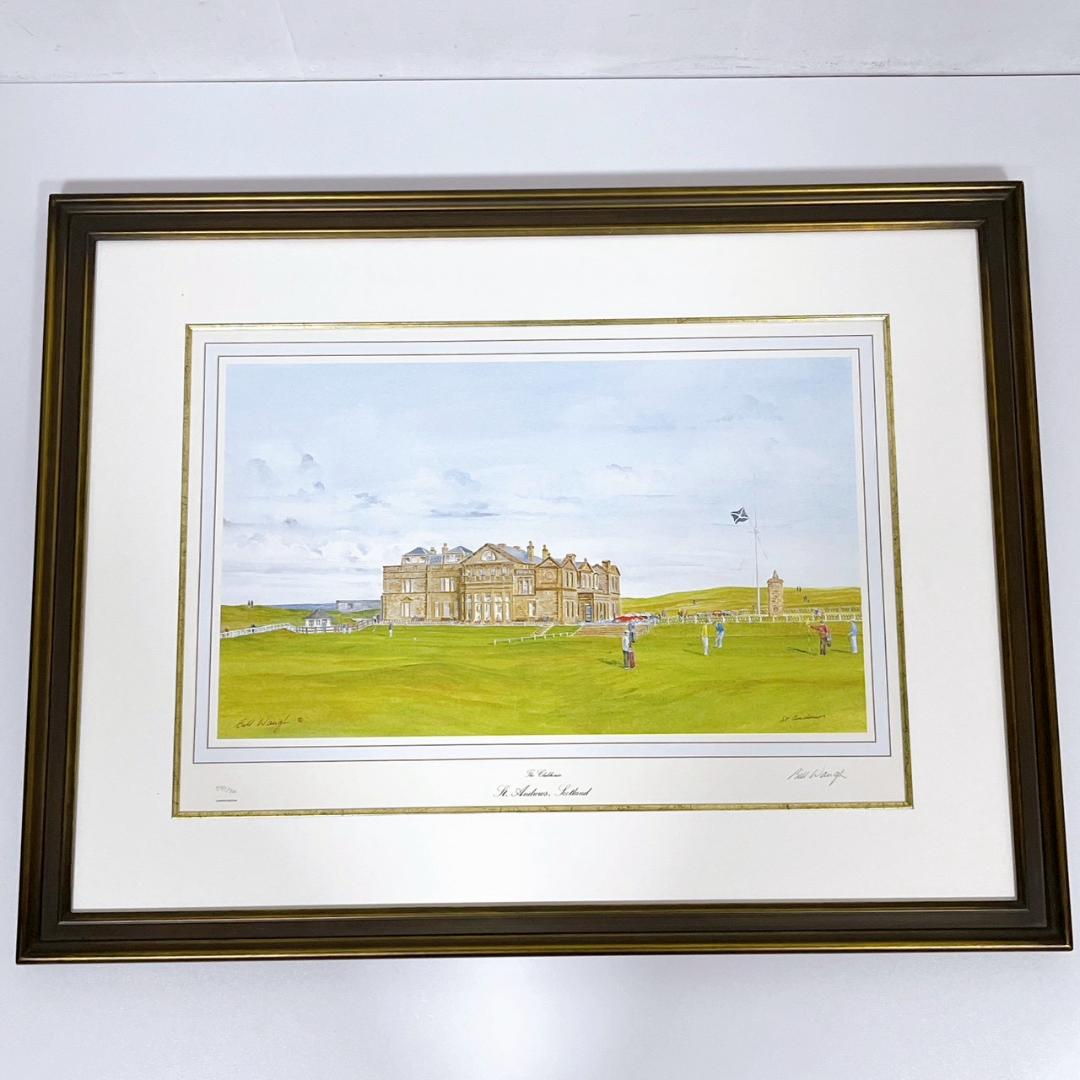 全英オープン他有名ゴルフコース リトグラフ全7枚セット Bill Waugh制作