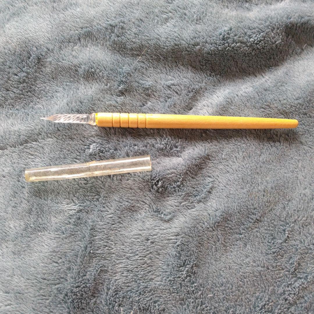 硝子ペン　キャップ付き
