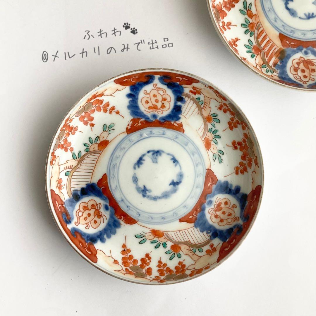 赤絵蝶赤絵皿　器　九谷焼や犬山焼、香蘭社や柿右衛門、大聖寺伊万里、古伊万里好きに