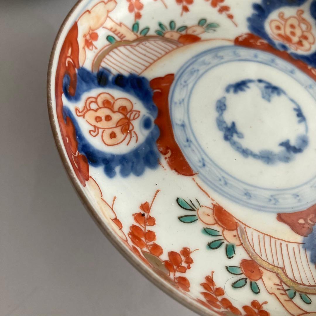 赤絵蝶赤絵皿　器　九谷焼や犬山焼、香蘭社や柿右衛門、大聖寺伊万里、古伊万里好きに