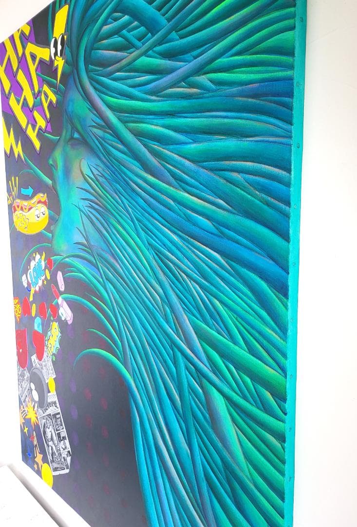 奇天烈Ⅰ / モダン画 キャンバス 117×91㎝ F50 原画のみ 現代アート