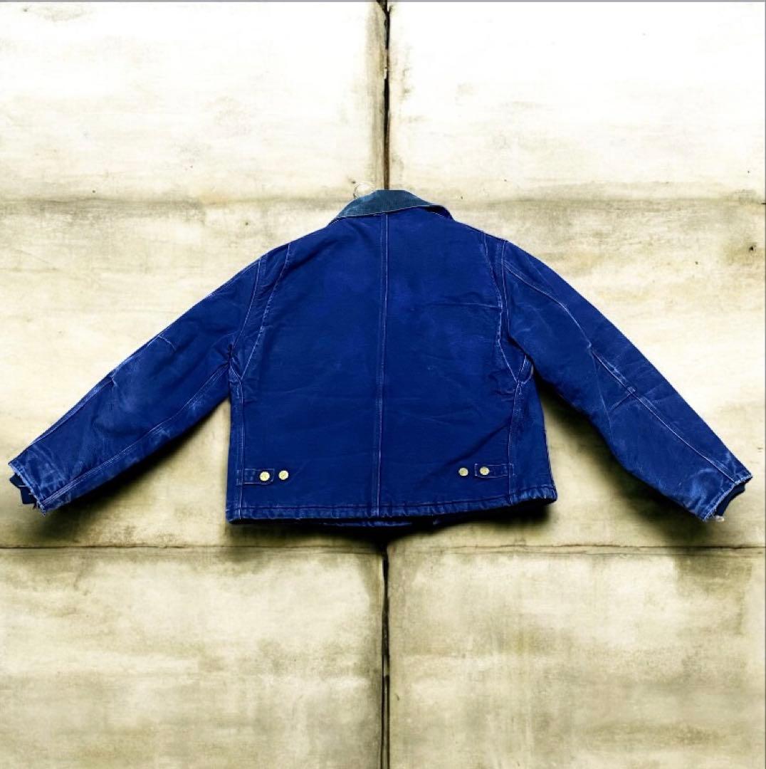 超スペシャル　トラディショナルジャケット　stussyネイビー　 ダック生地