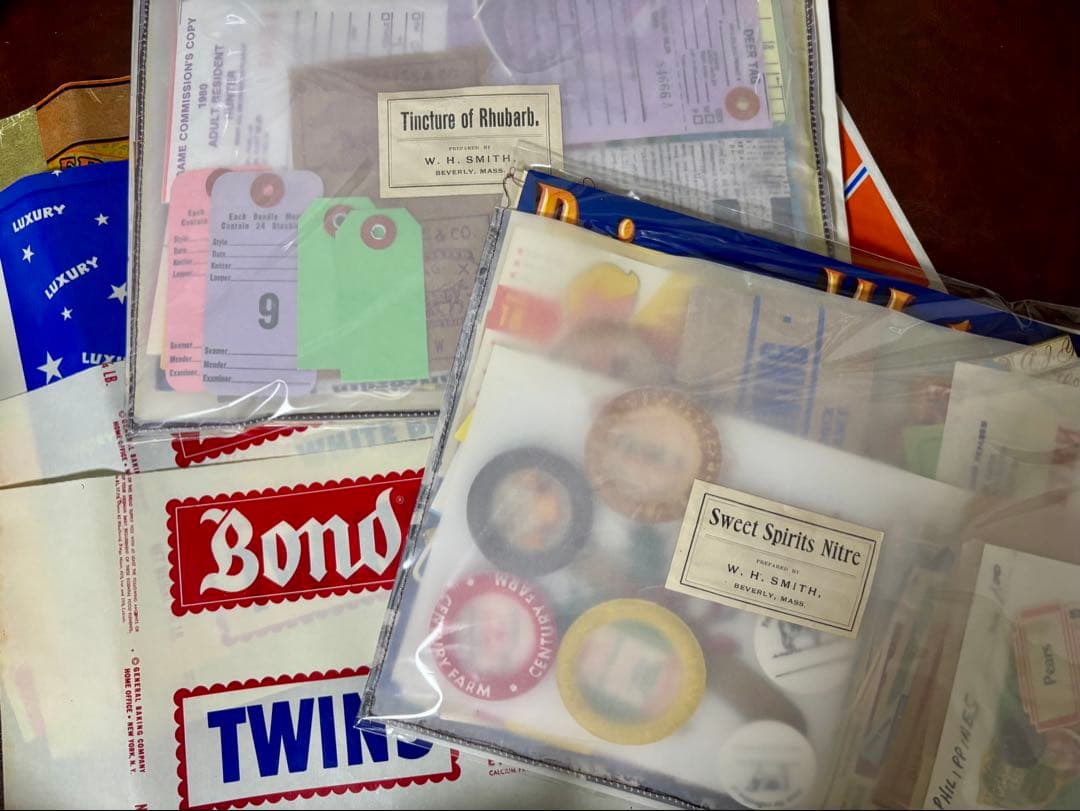 紙モノアソート ビンテージ紙 蚤の市